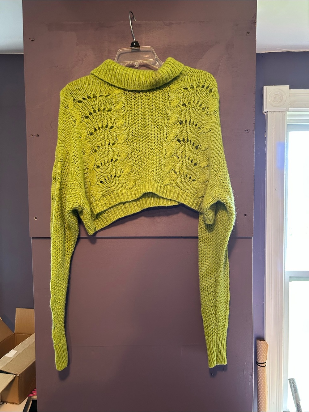 Green dolls kill  Delia's cropped turtleneck sweater XS